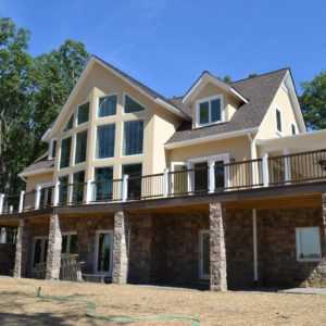 Beautiful lake house by luxury custom home builders